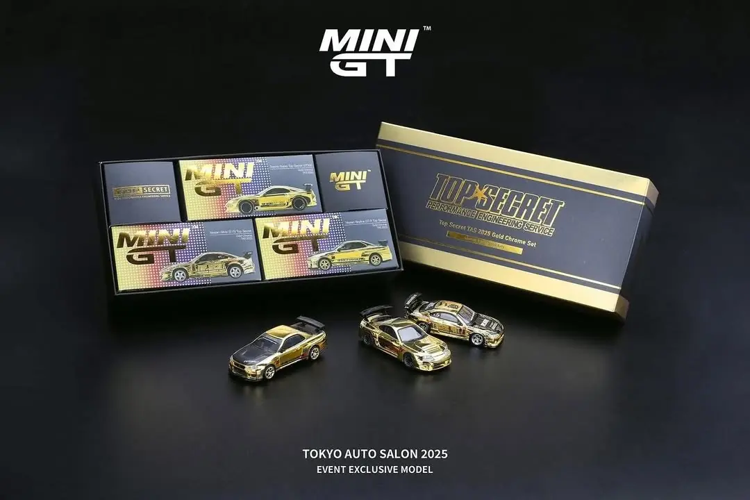 Top Secret TAS 2025 Gold Chrome Set 限定版 MINIGT.com – Welcome to the World of 1:64!