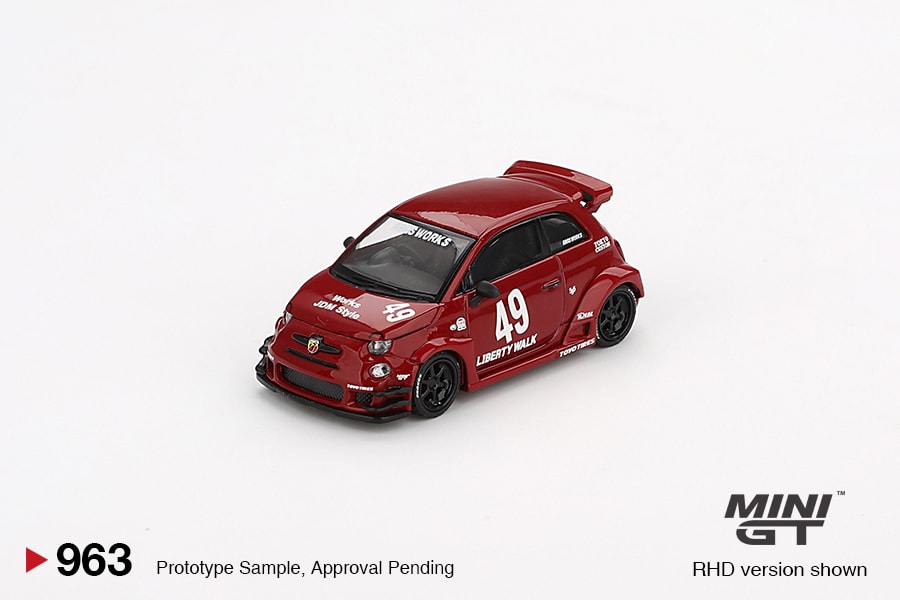 Mini GT LB-Works x Abas Works ABARTH 595 Red (Blister Paket)