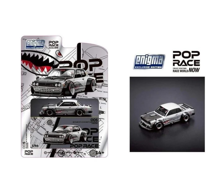 Pop Race Skyline GT-R V8 Drift Hakosuka (Enigma Blister Paket)