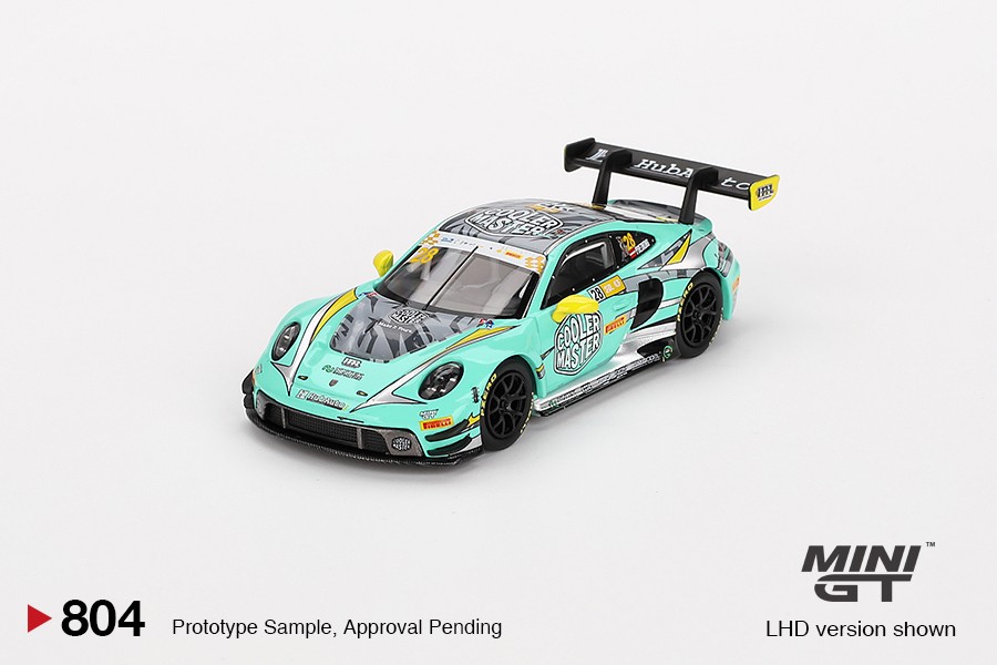 Mini GT Porsche 911 GT3 R #28 2023 FIA GT World Cup 70th Macau Grand Prix HubAuto Racing