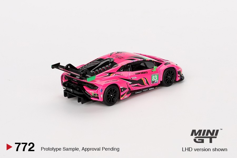 Mini GT Lamborghini Huracán GT3 EVO2 #83 Iron Dames 2023 IMSA Daytona 24 Hrs