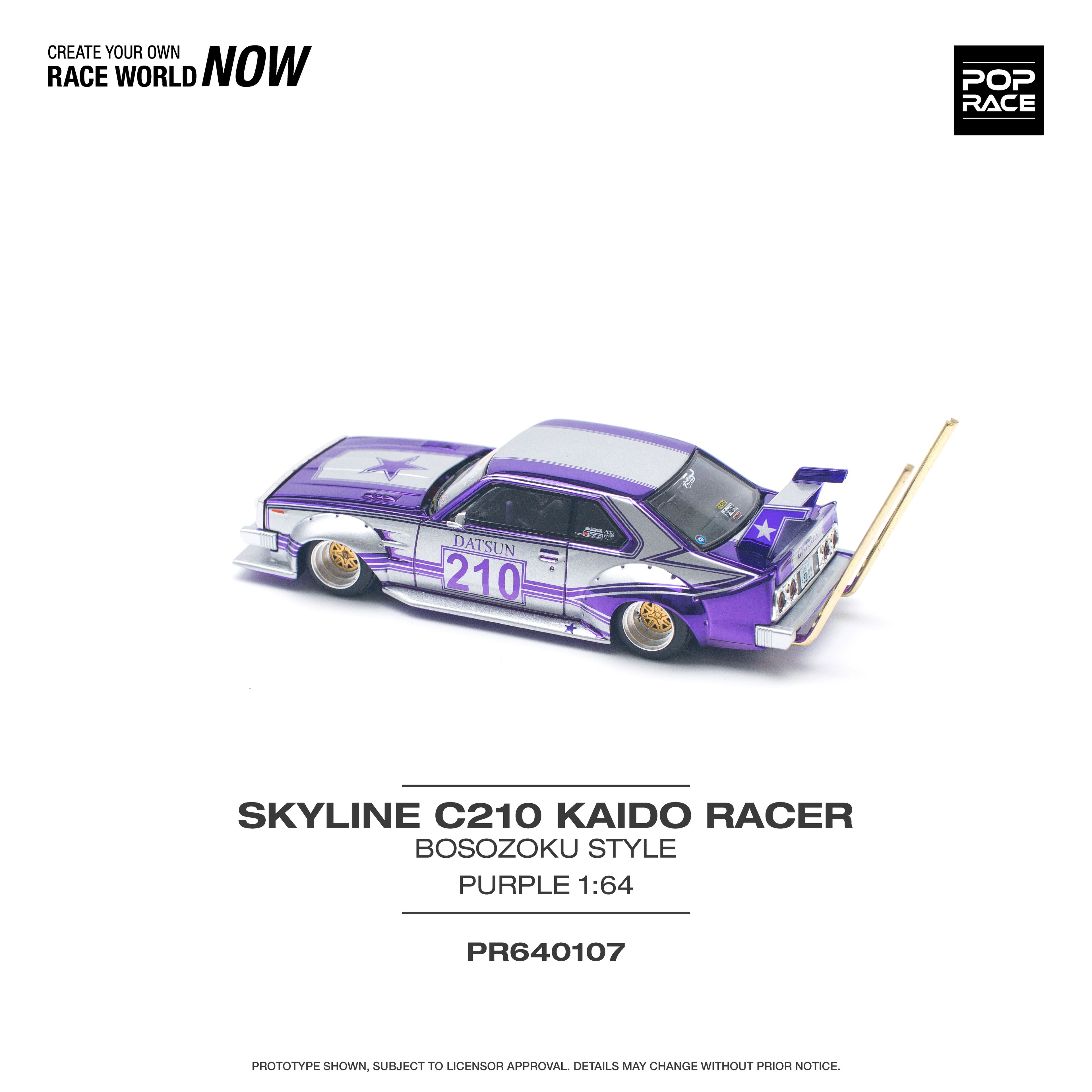 Pop Race Skyline C210 Bosozoku Style purple