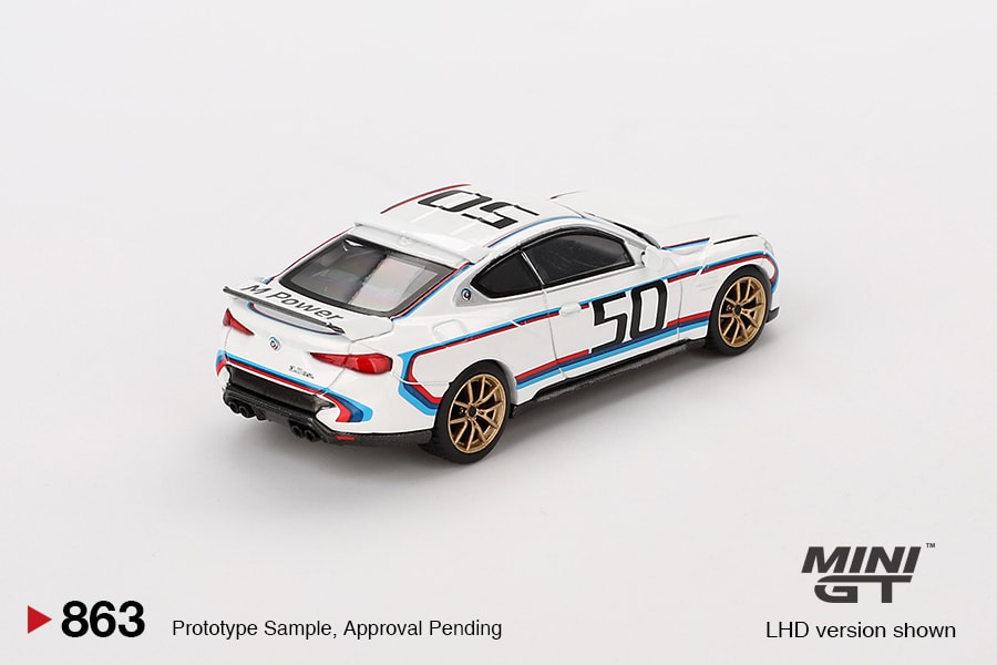 Mini GT BMW 3.0 CSL White (Blister Paket)