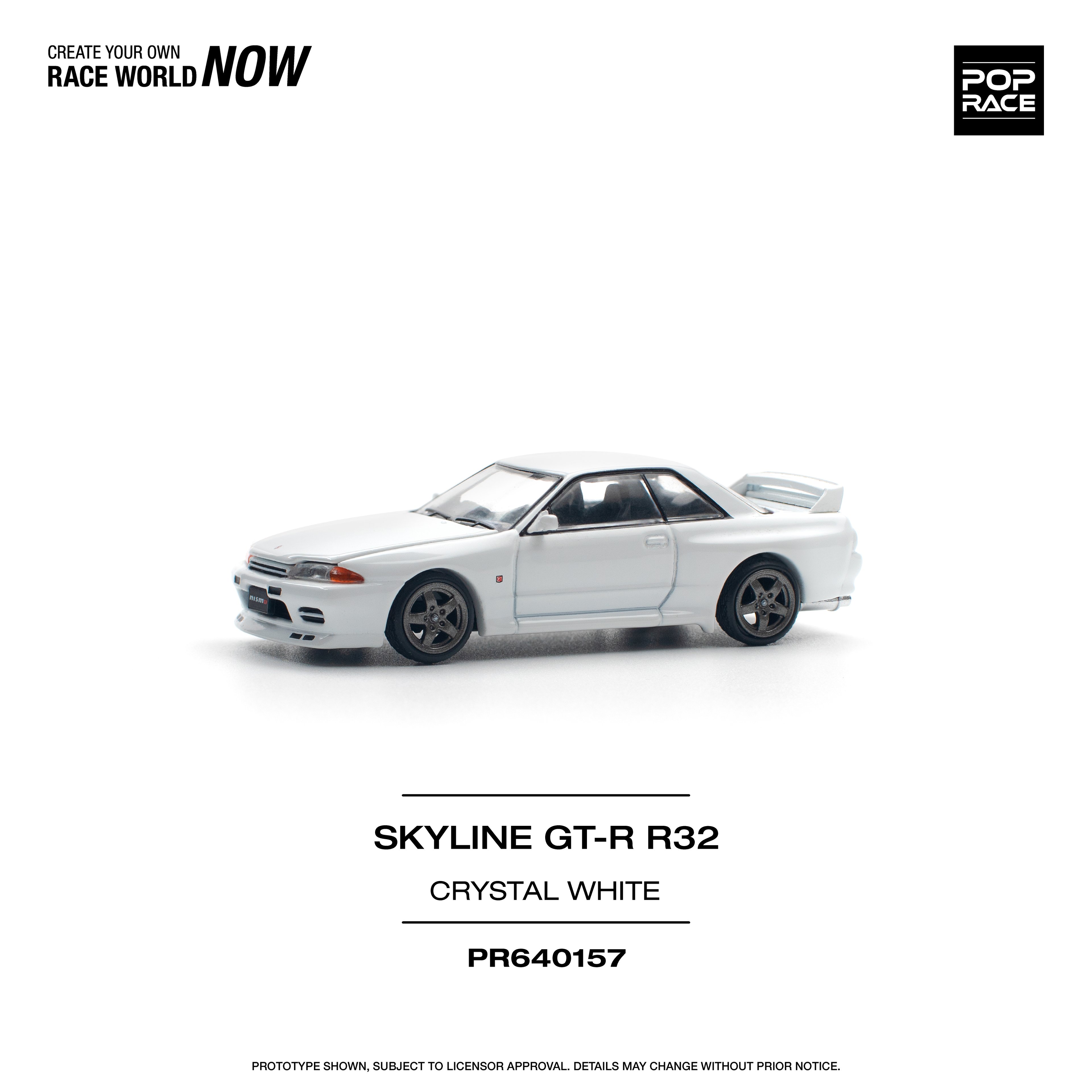 Pop Race Nissan GT-R R32 Crystal White