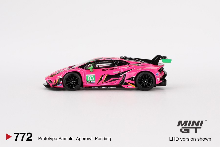 Mini GT Lamborghini Huracán GT3 EVO2 #83 Iron Dames 2023 IMSA Daytona 24 Hrs