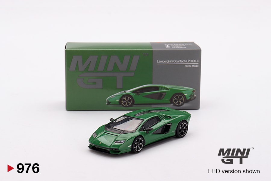 Mini GT Lamborghini Countach LPI 800-4 Verde Medio (Blister Paket)
