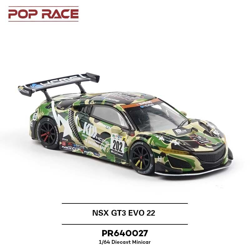 Pop Race Honda NSX GT3 EVO22 KCMG Bathing Ape