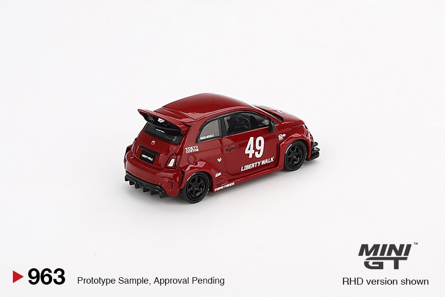Mini GT LB-Works x Abas Works ABARTH 595 Red (Blister Paket)