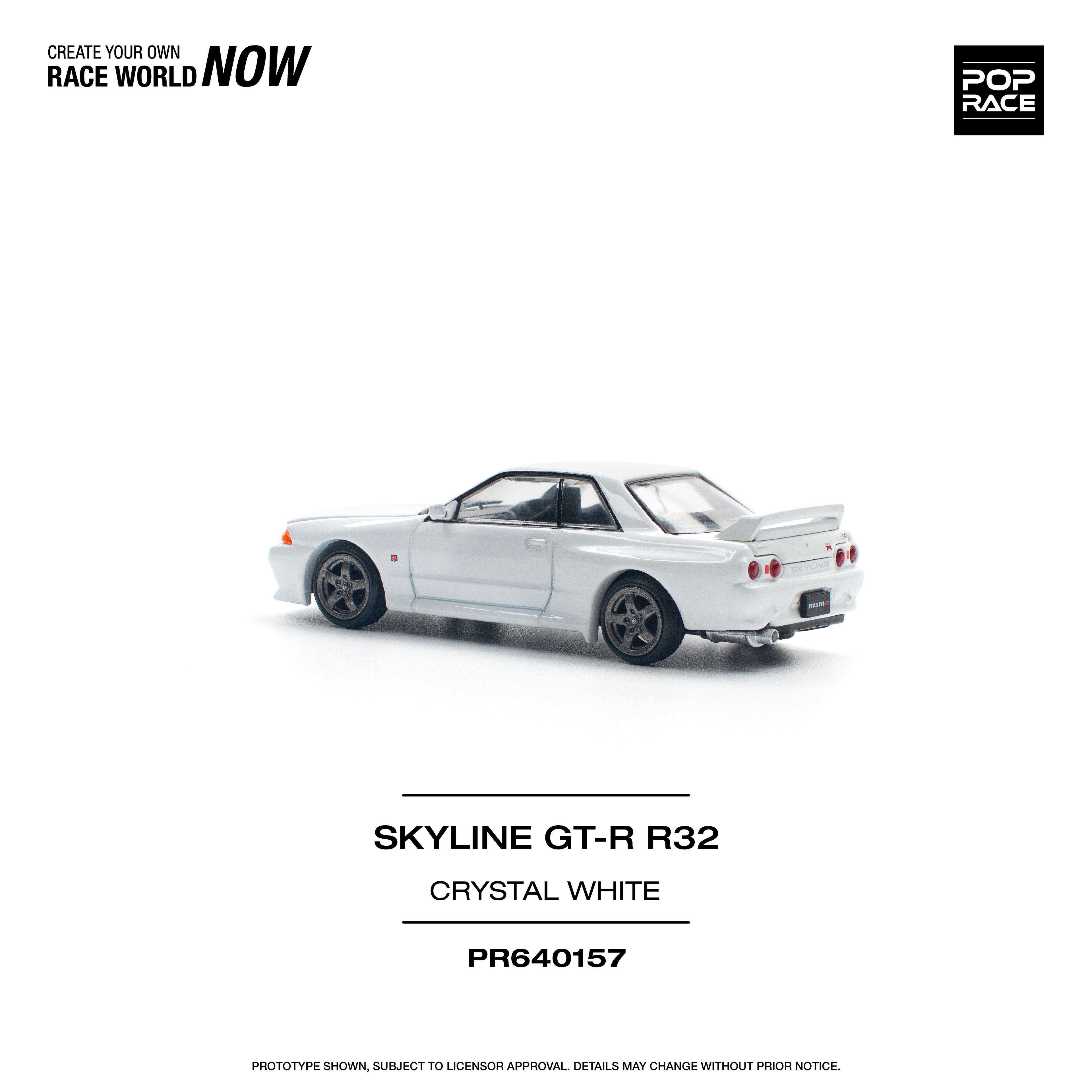 Pop Race Nissan GT-R R32 Crystal White