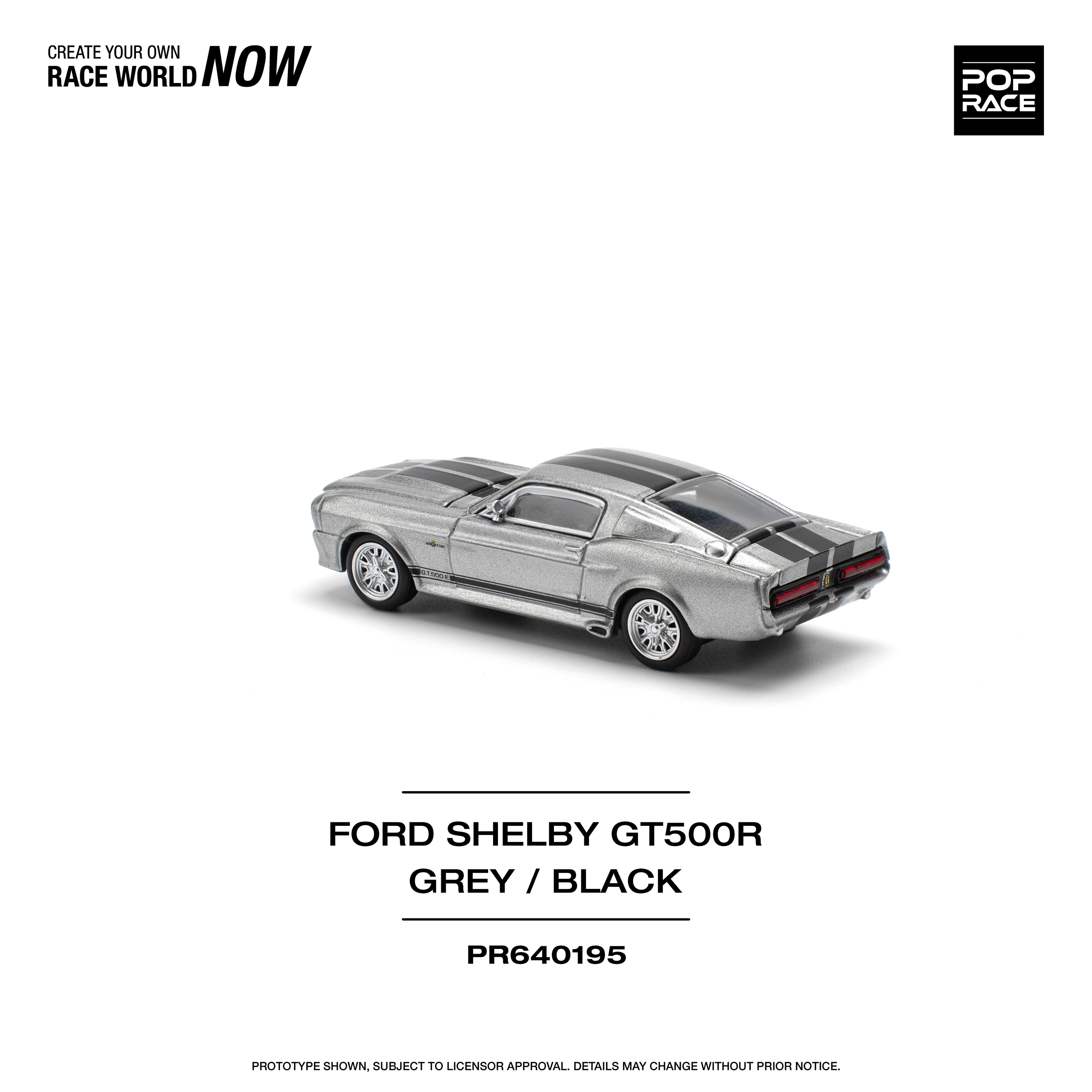 Pop Race 1967 Shelby Mustang GT500 - grey/black