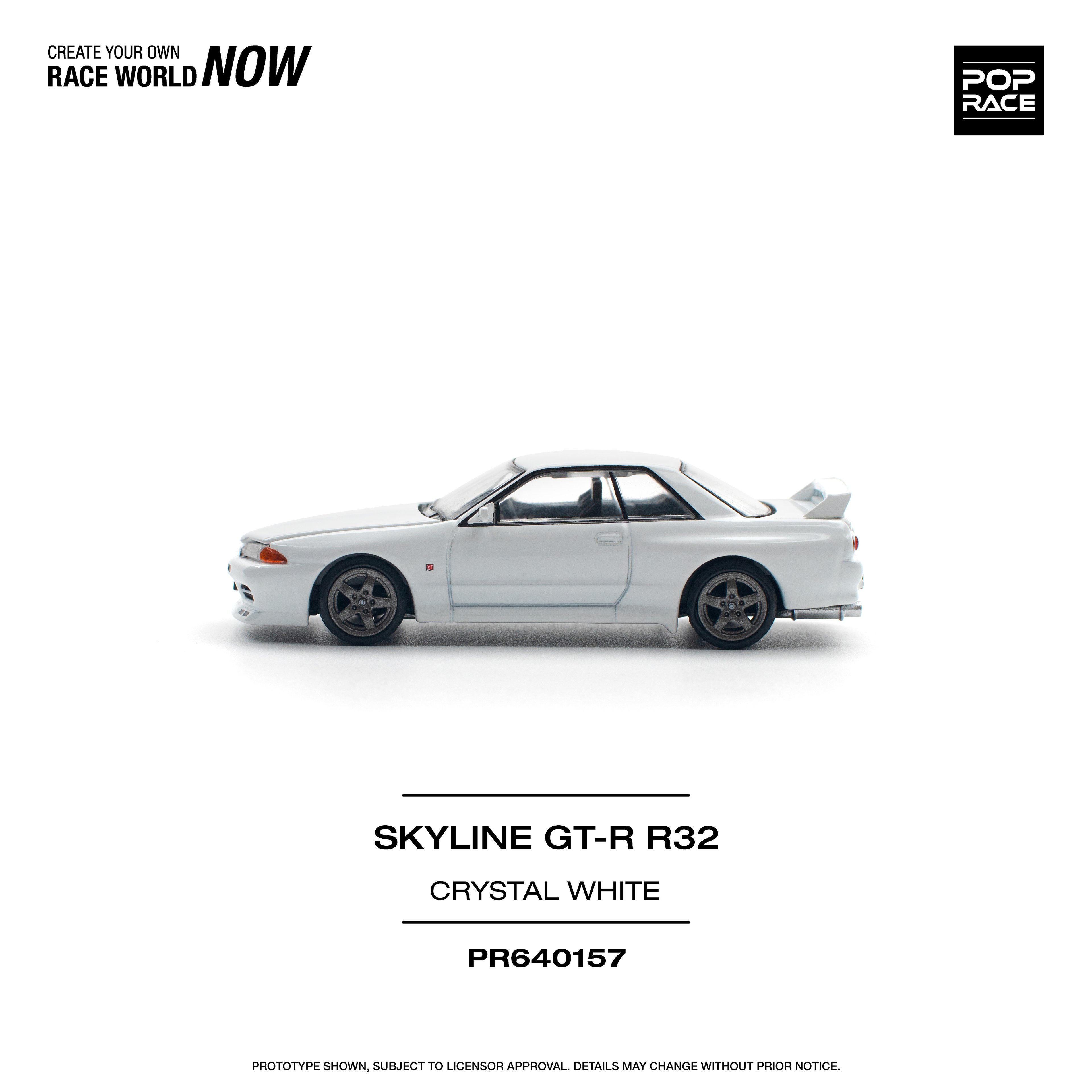 Pop Race Nissan GT-R R32 Crystal White