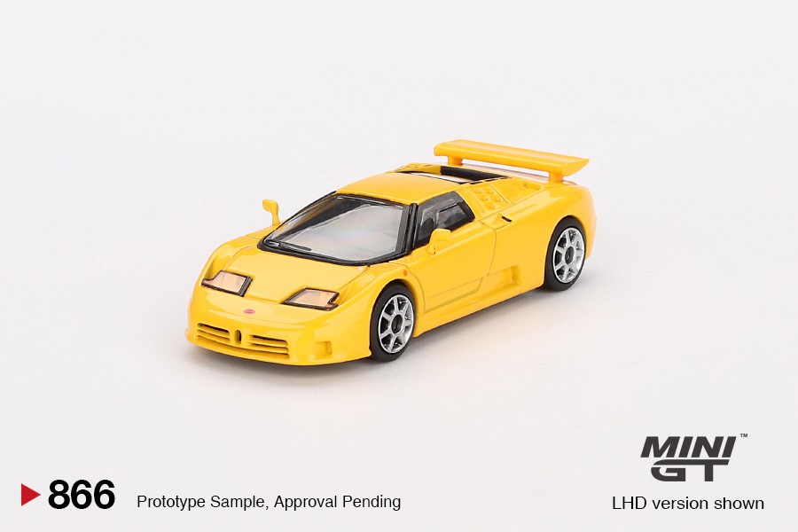 Mini GT Bugatti EB110 Super Sport Giallo Bugatti