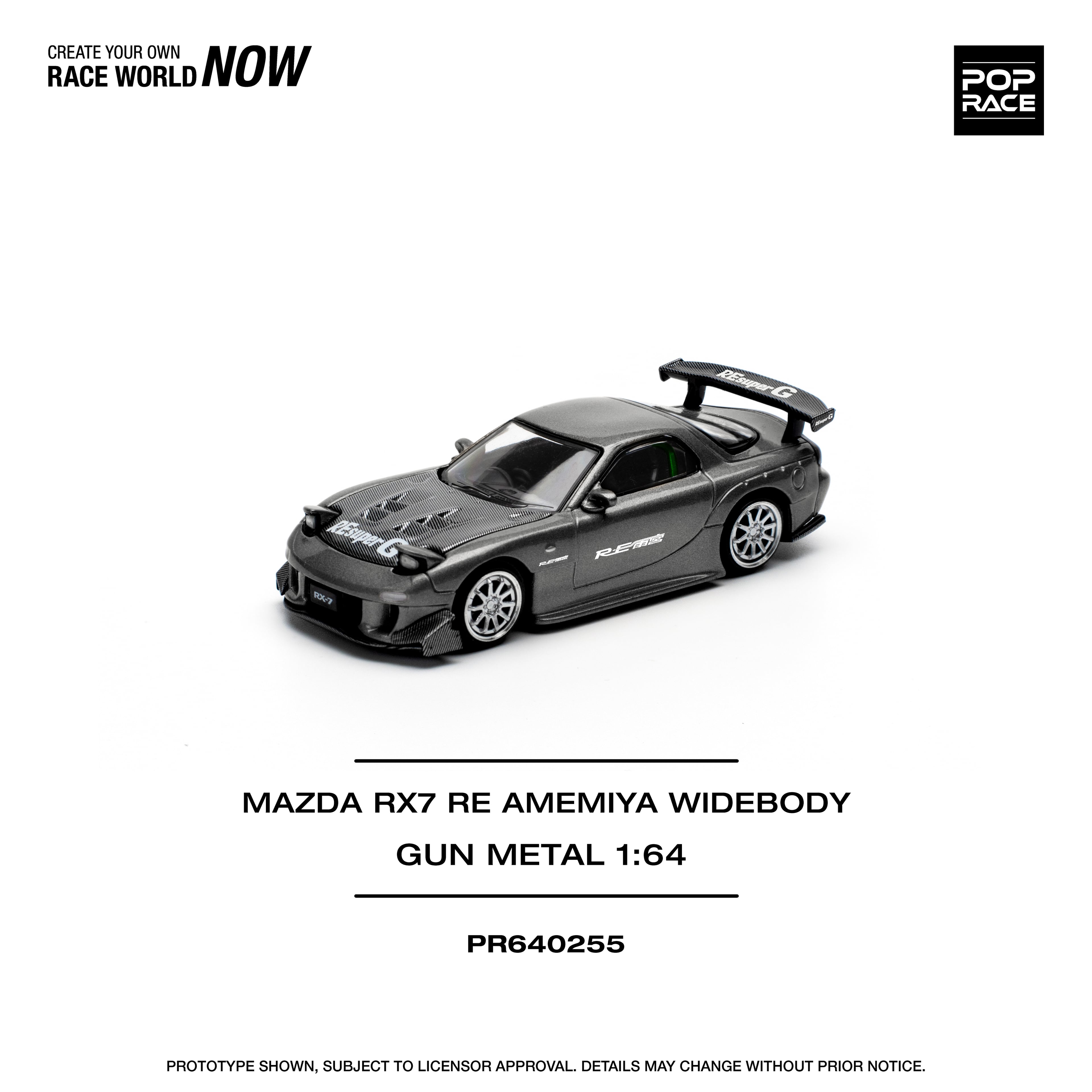 Pop Race Mazda RX7 RE-Ameniya Gun Metal