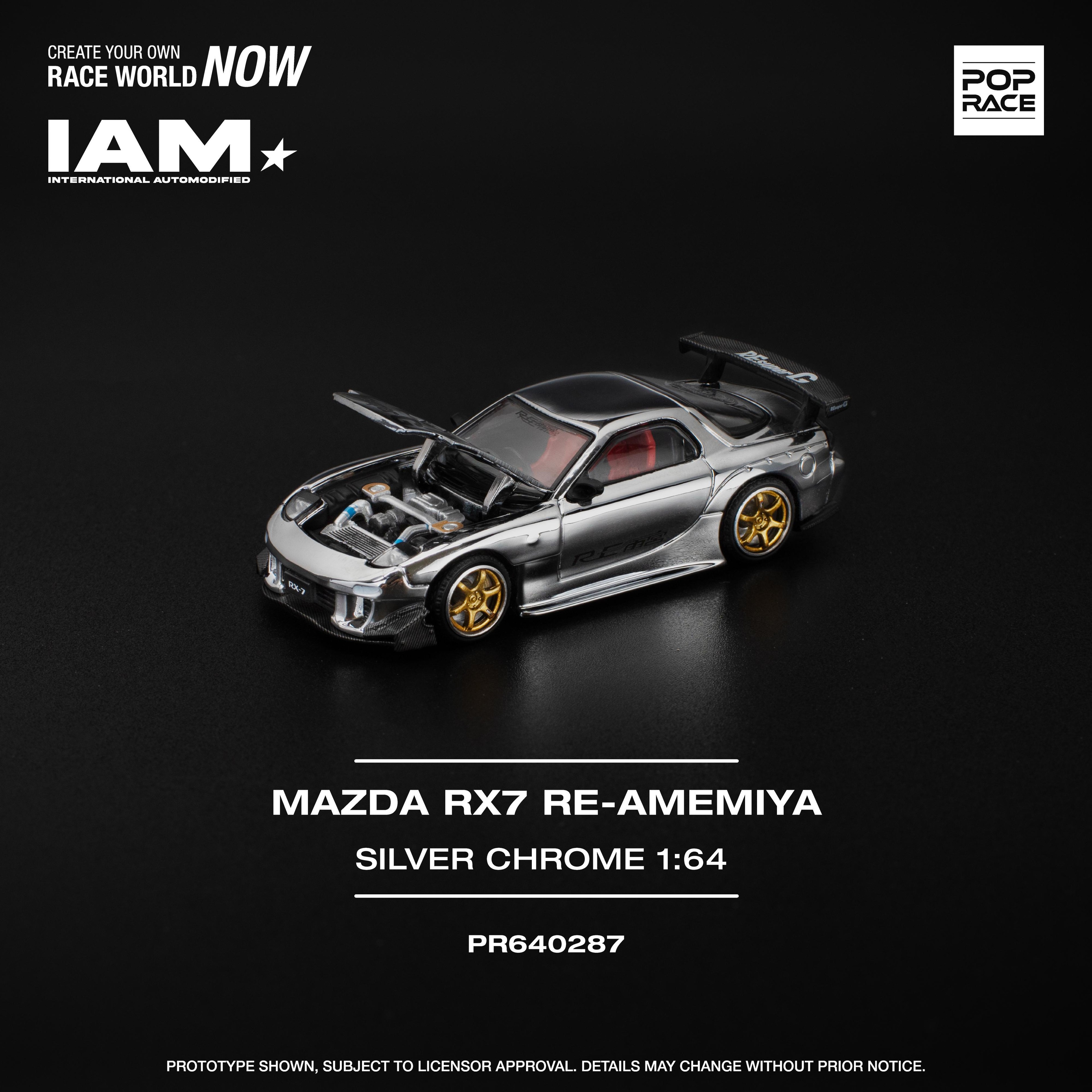 Pop Race Mazda RX7 RE-Ameniya chrome (IAM Surabaya Exclusive)