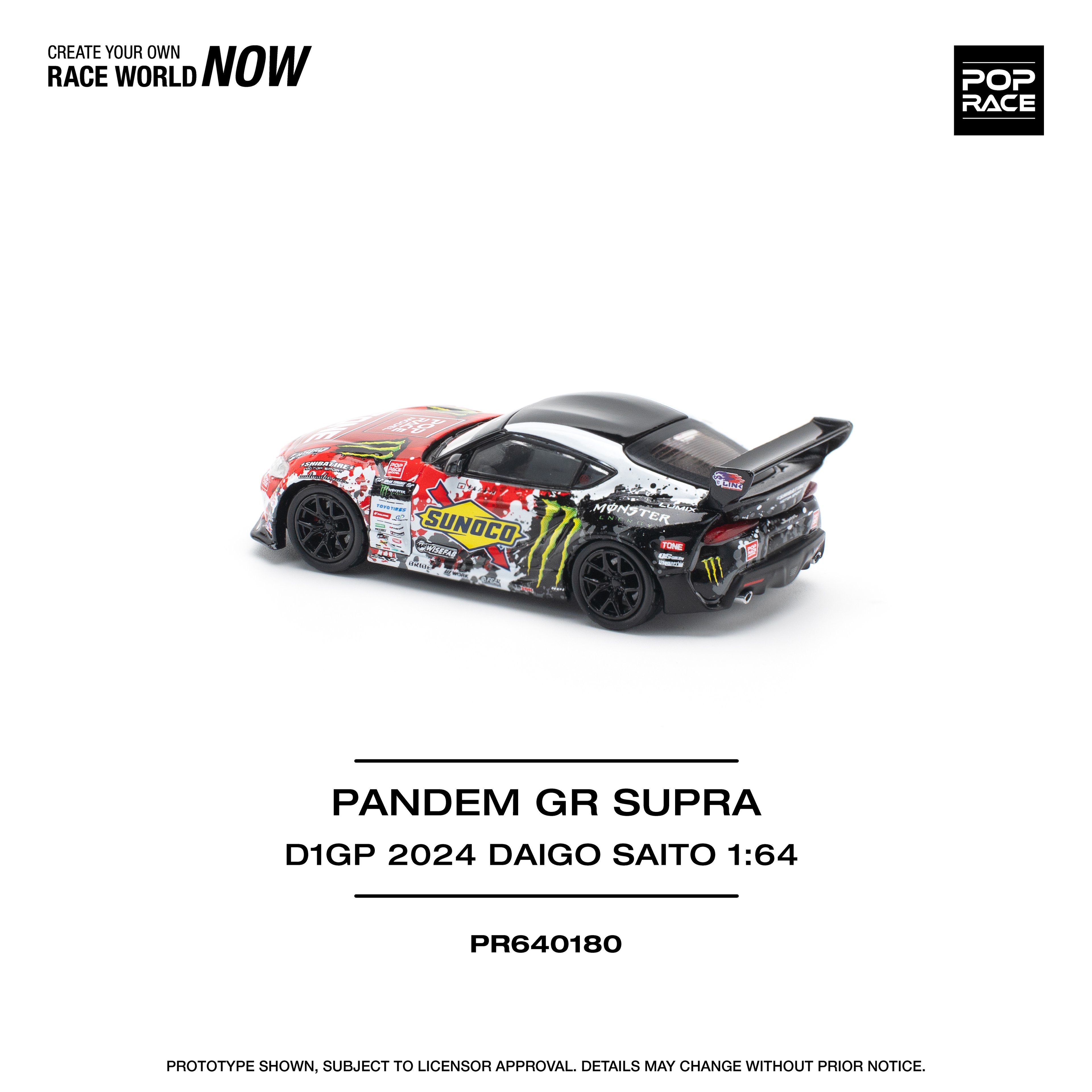 Pop Race Nissan Pandem Toyota GR Supra D1GP 2024 Daigo Saito