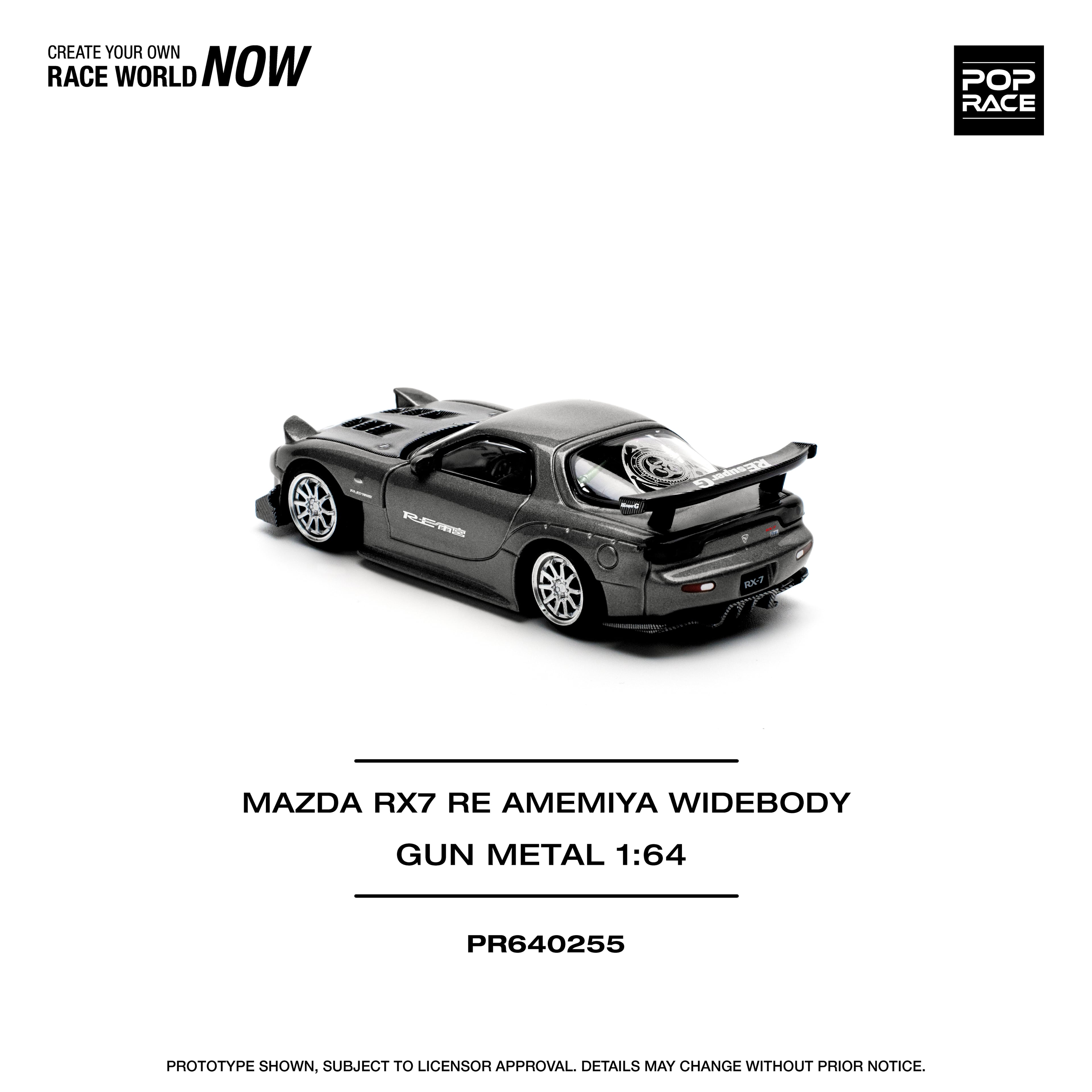 Pop Race Mazda RX7 RE-Ameniya Gun Metal