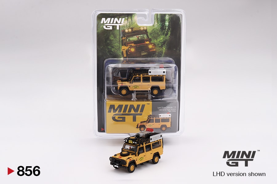 Mini GT Land Rover Defender 110 1989 Camel Trophy Amazon Team Turkey (Blister Paket)