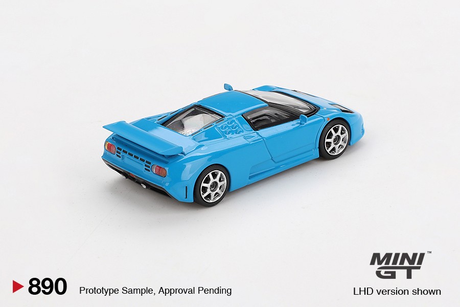 Mini GT Bugatti EB110 Super Sport Blu Bugatti