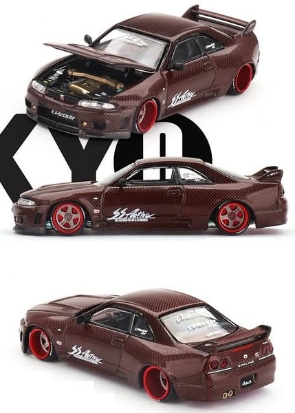 Mini GT KaidoHouse Nissan Skyline GT-R (R33) Active Carbon R V2 TAS 2025 Exclusive