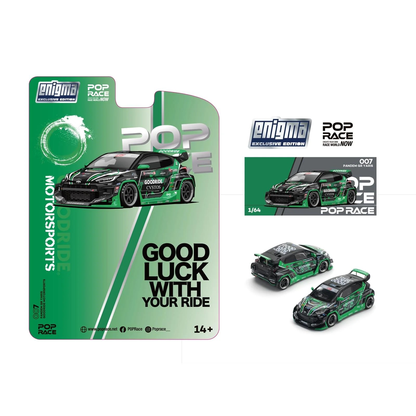 Pop Race Toyota Pandem GR Yaris Motorsports (Enigma Blister Paket)