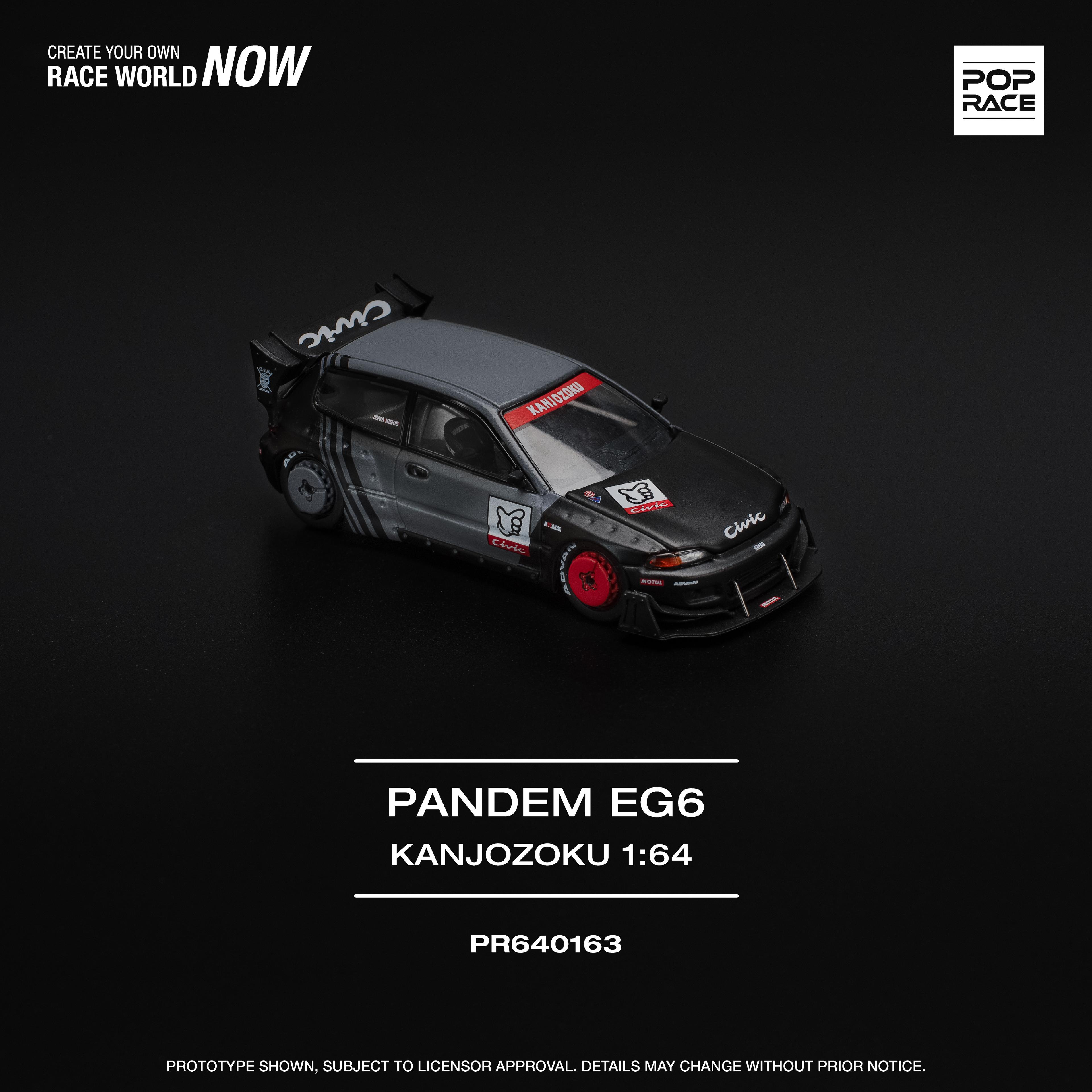 Pop Race Honda Civic EG6 Pandem "KANJOZOKU"