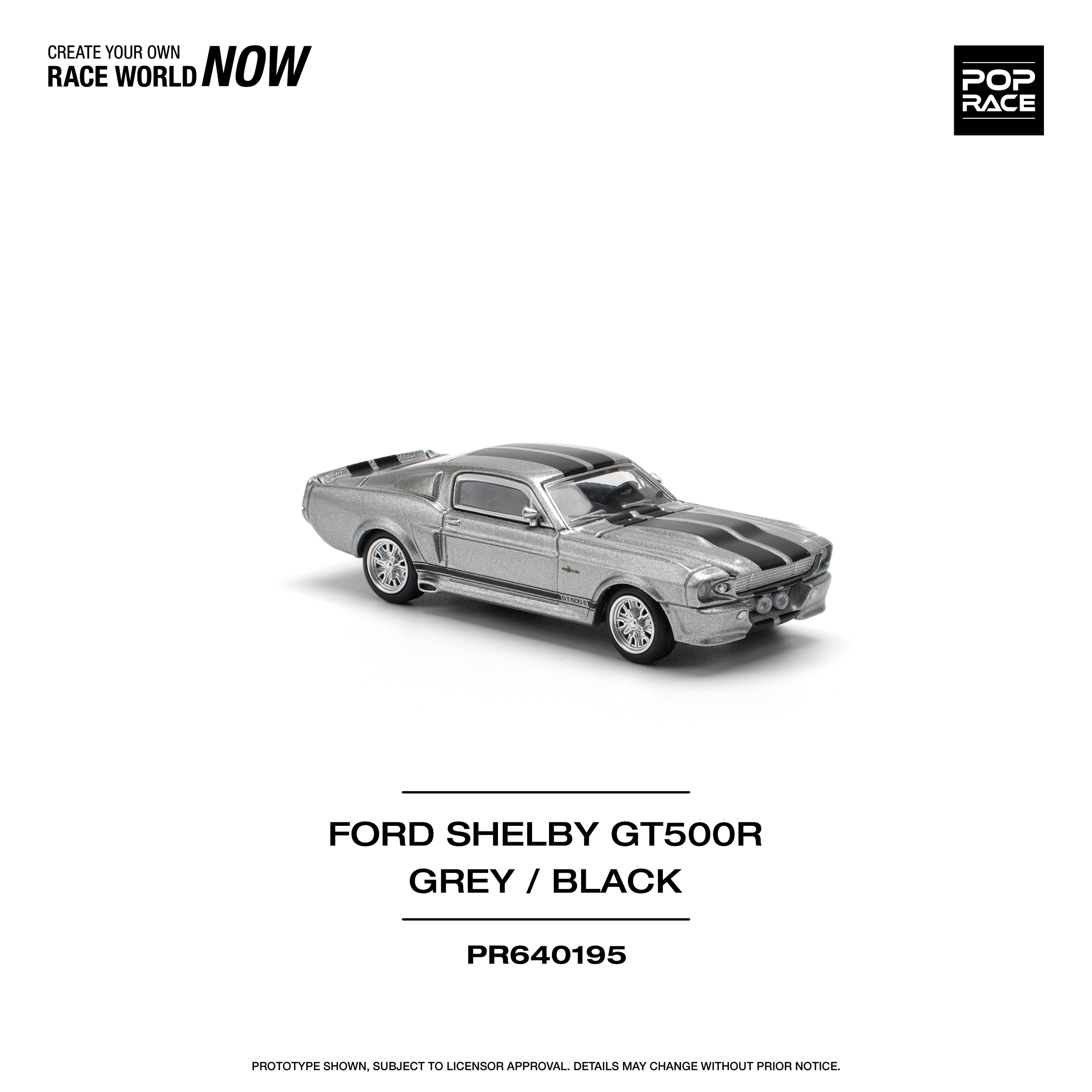 Pop Race 1967 Shelby Mustang GT500 - grey/black