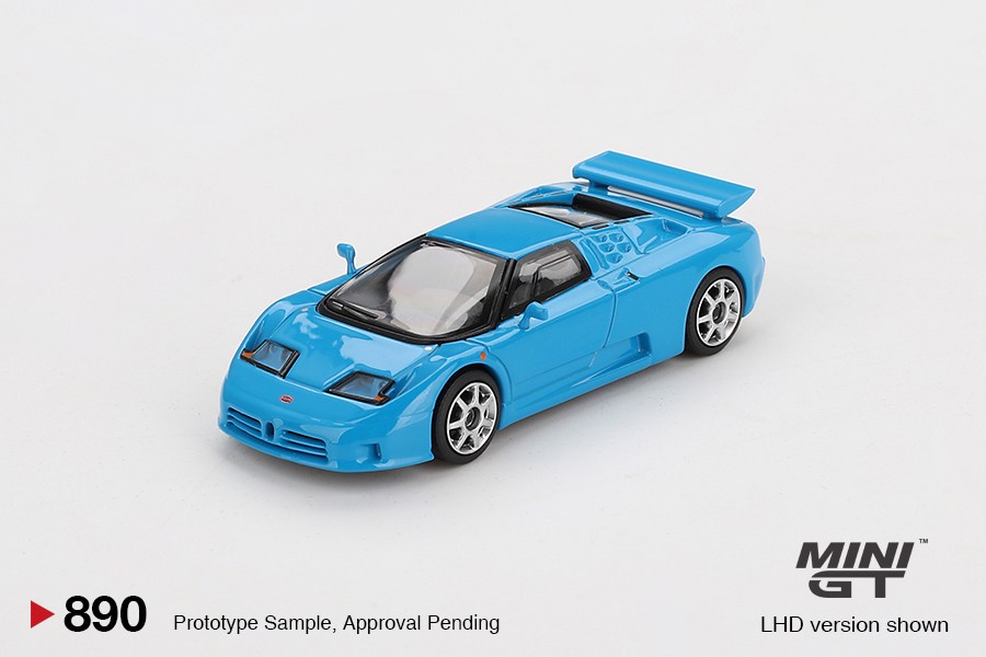 Mini GT Bugatti EB110 Super Sport Blu Bugatti