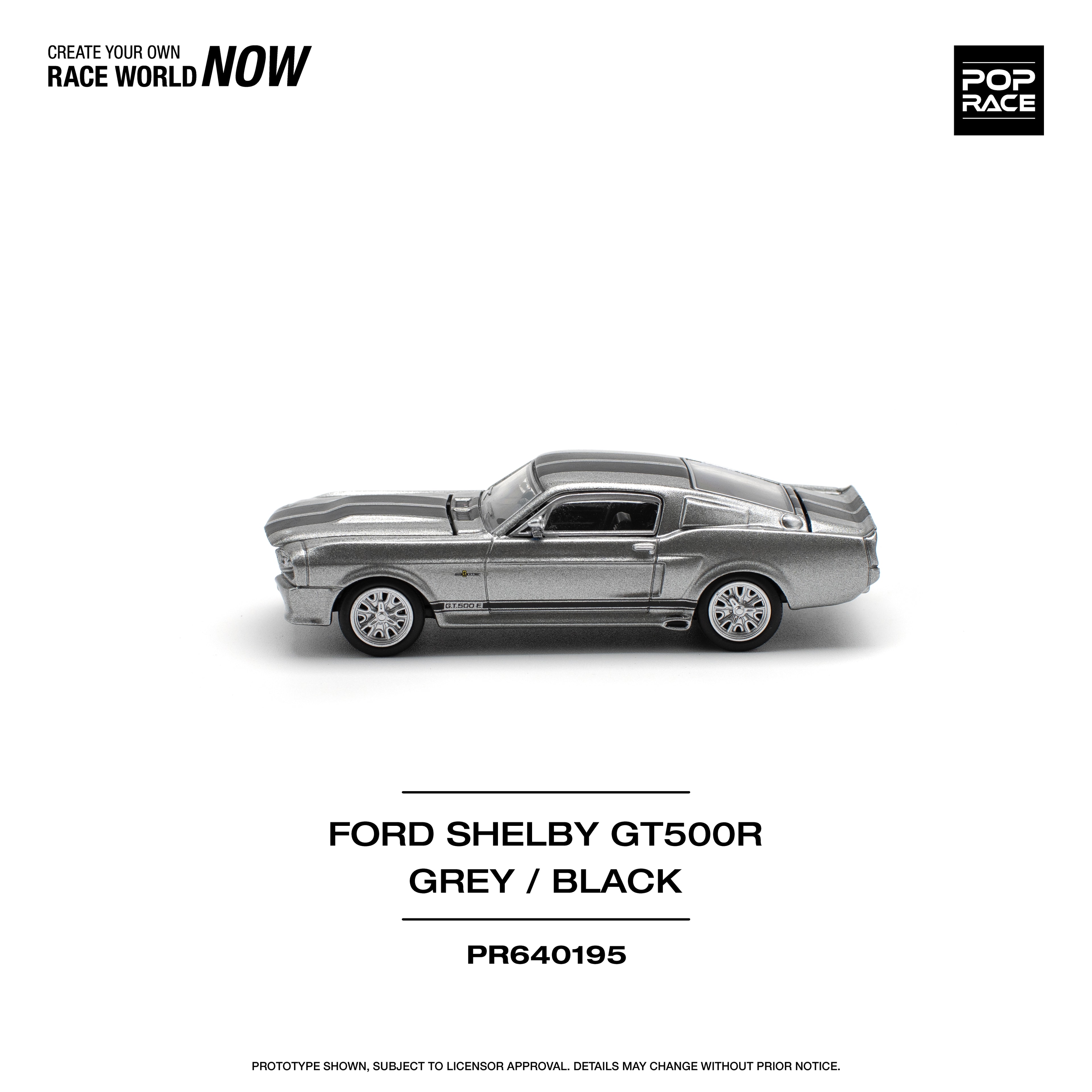 Pop Race 1967 Shelby Mustang GT500 - grey/black