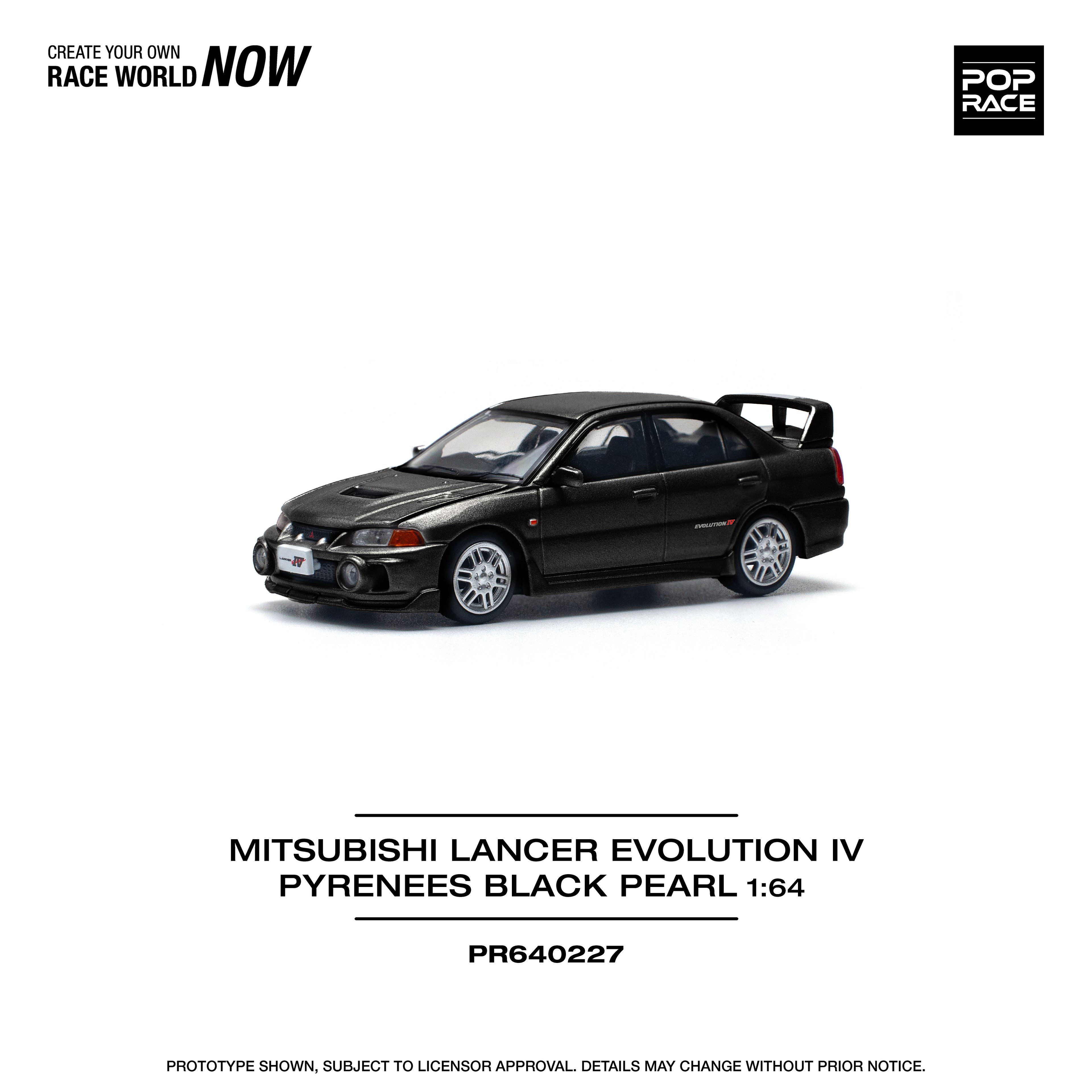 Pop Race Mitsubishi Lancer Evolution IV Pyrenees Black Pearl
