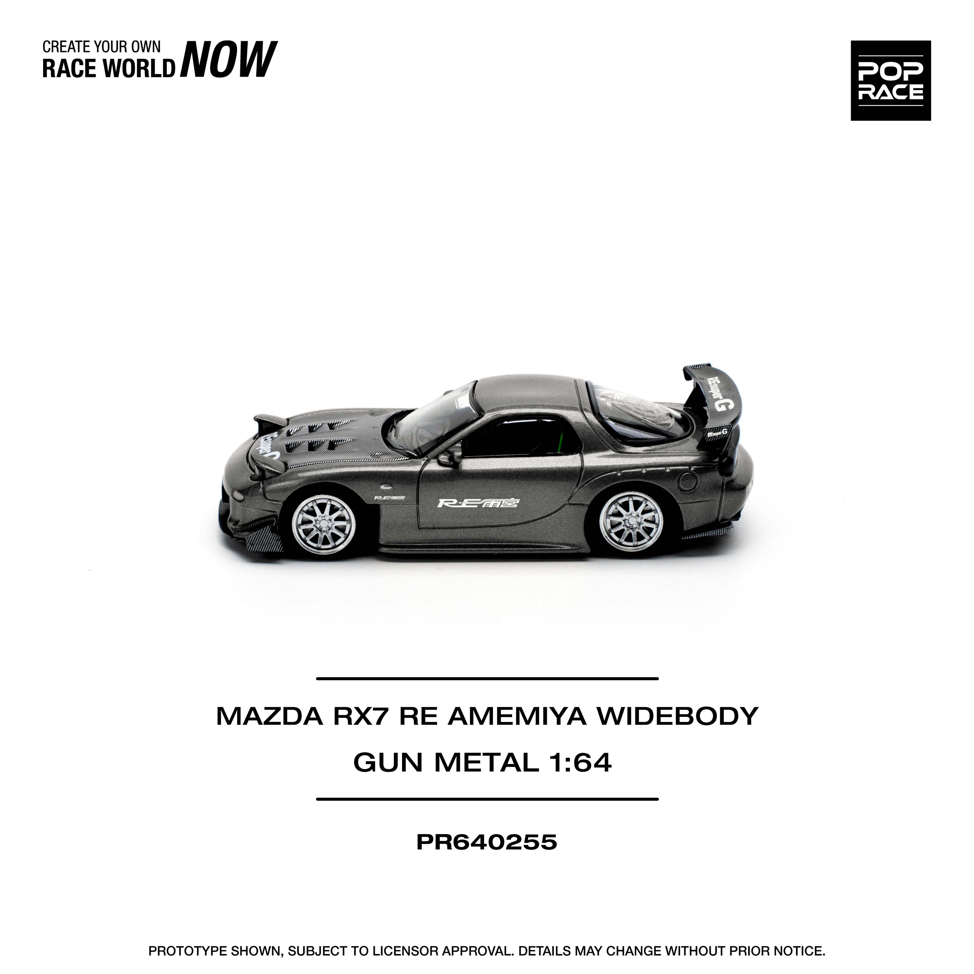 Pop Race Mazda RX7 RE-Ameniya Gun Metal