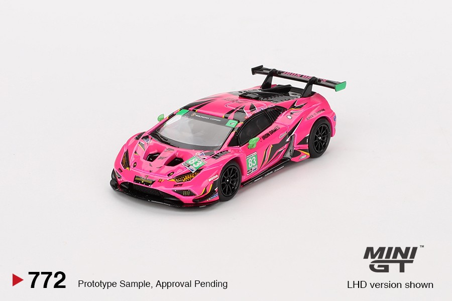 Mini GT Lamborghini Huracán GT3 EVO2 #83 Iron Dames 2023 IMSA Daytona 24 Hrs