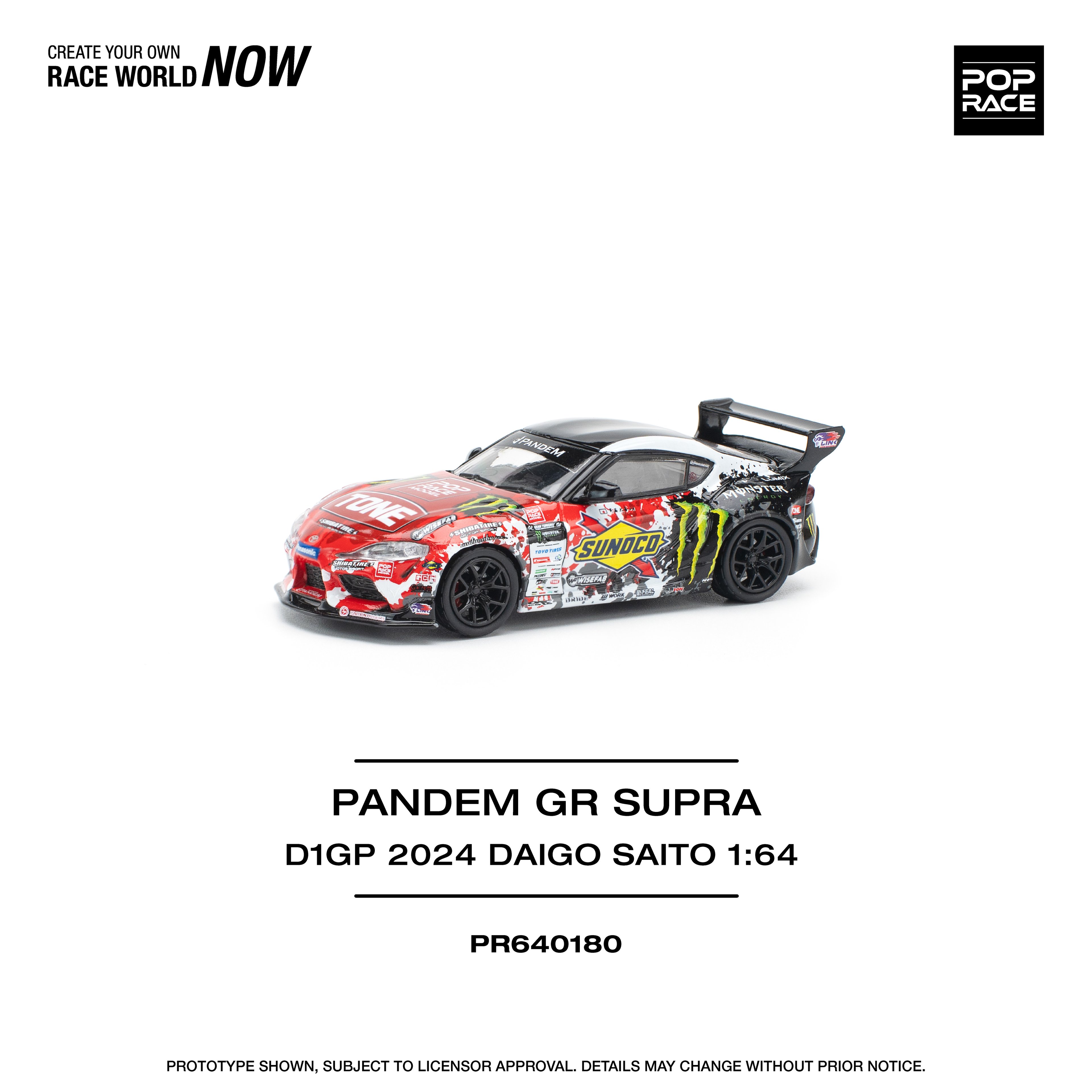 Pop Race Nissan Pandem Toyota GR Supra D1GP 2024 Daigo Saito