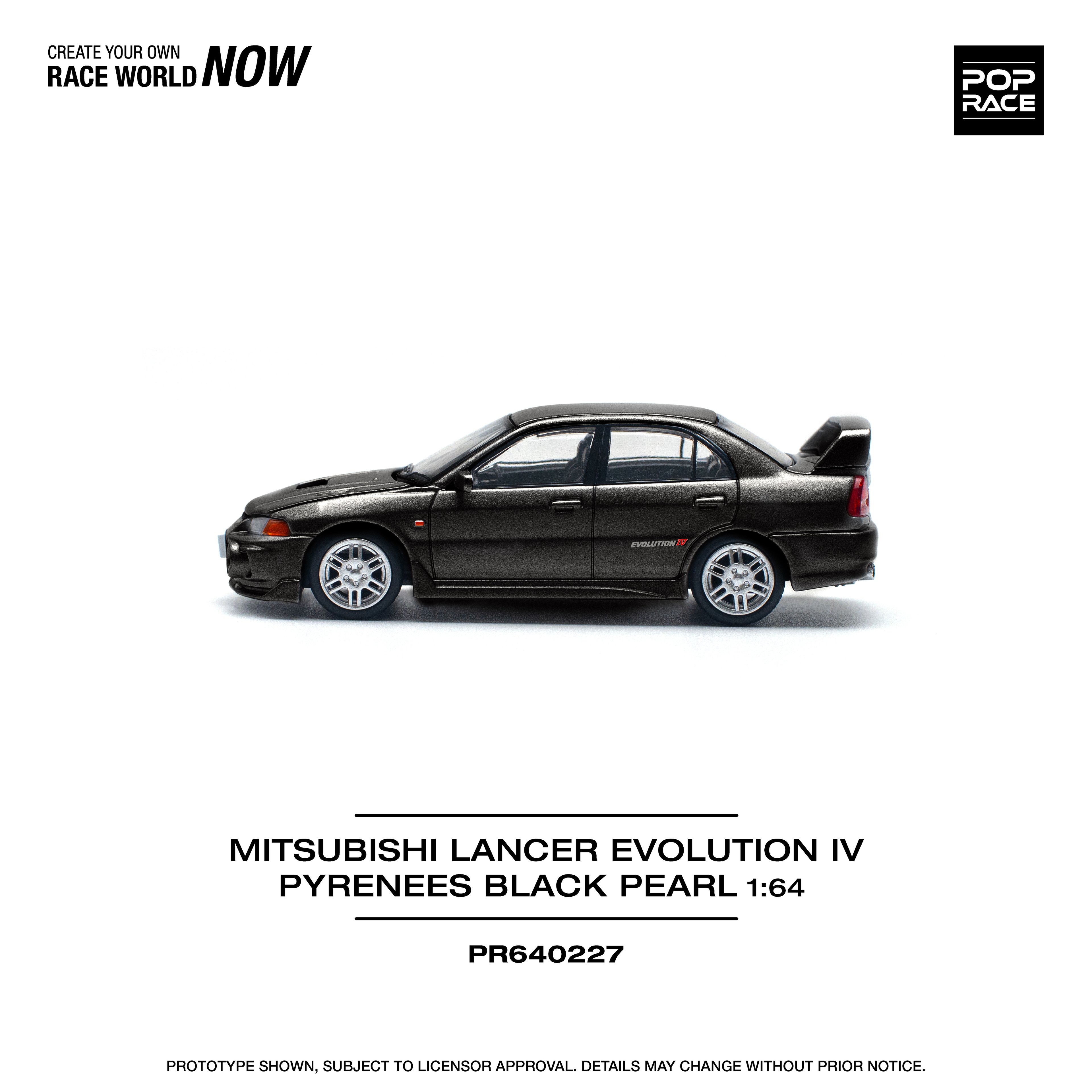 Pop Race Mitsubishi Lancer Evolution IV Pyrenees Black Pearl