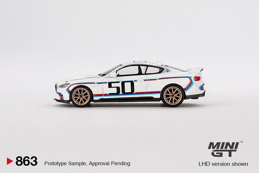 Mini GT BMW 3.0 CSL White (Blister Paket)