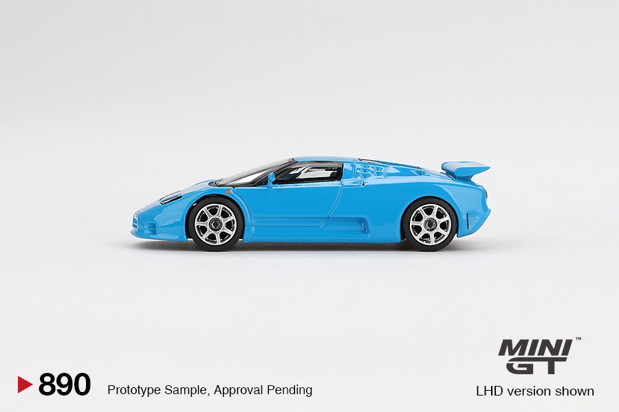 Mini GT Bugatti EB110 Super Sport Blu Bugatti