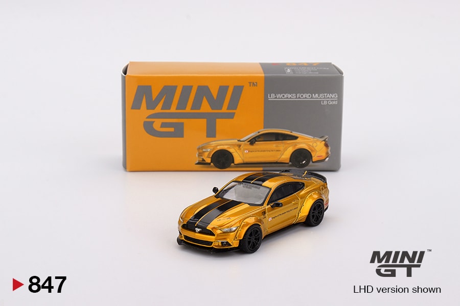 Mini GT LB-Works Ford Mustang LB Gold