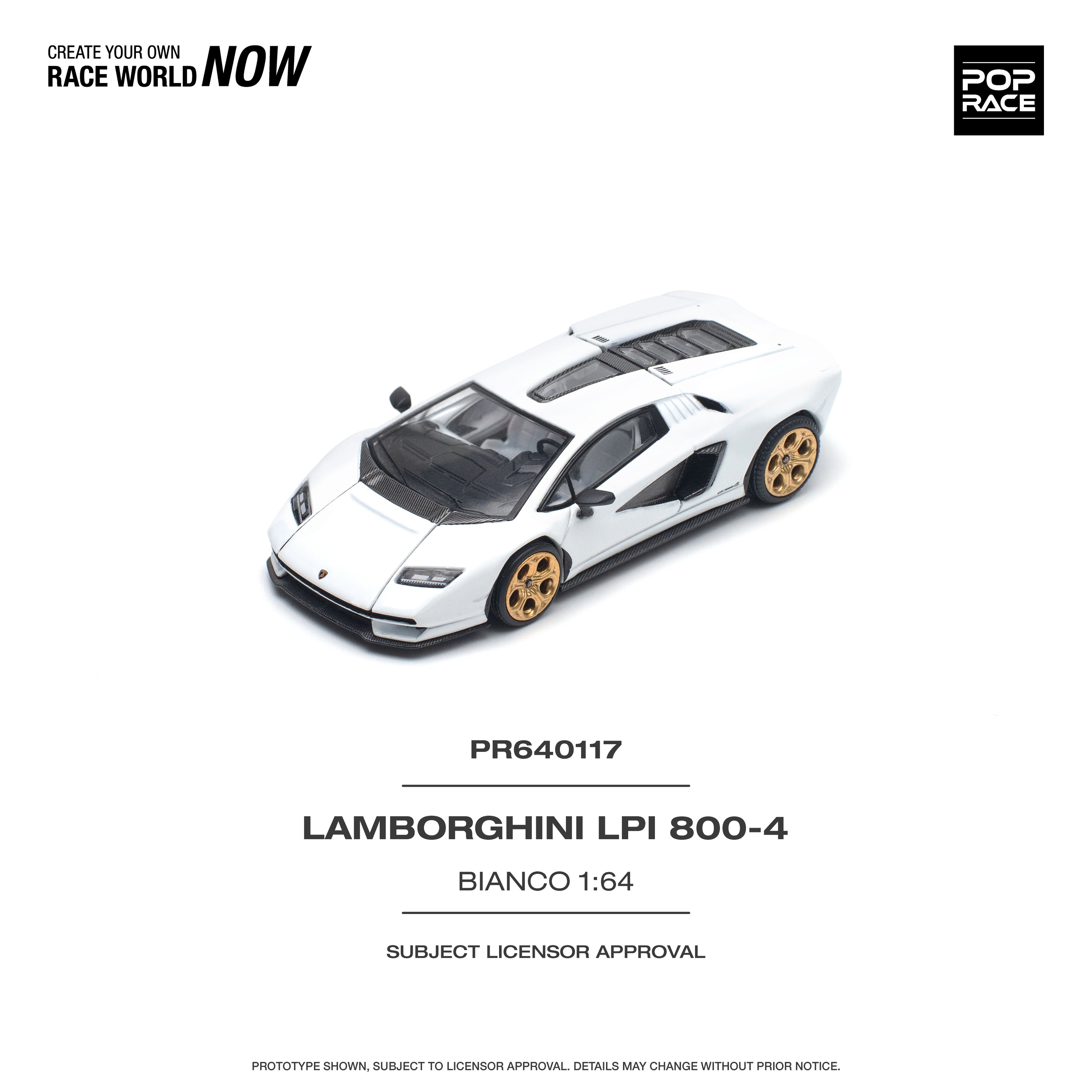 Pop Race Lamborghini LPI800-4 bianco