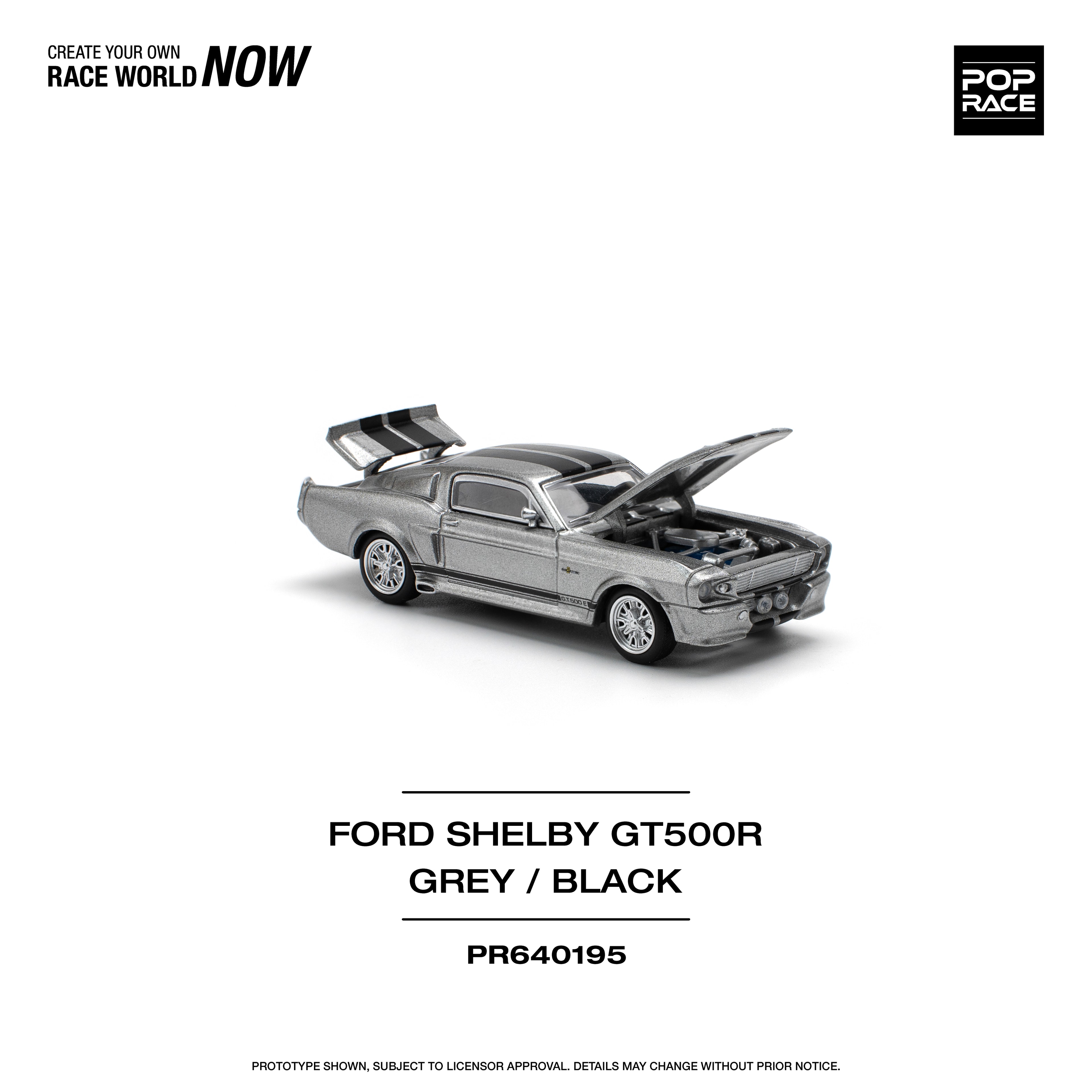 Pop Race 1967 Shelby Mustang GT500 - grey/black