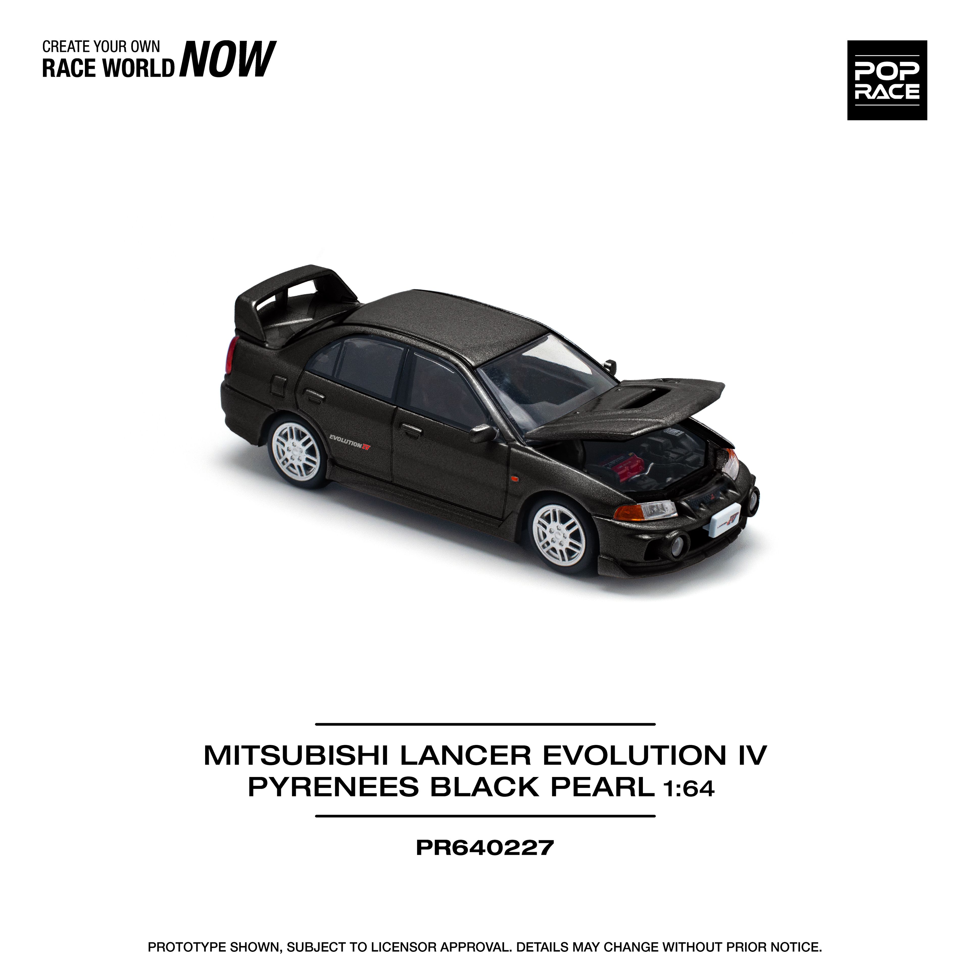 Pop Race Mitsubishi Lancer Evolution IV Pyrenees Black Pearl