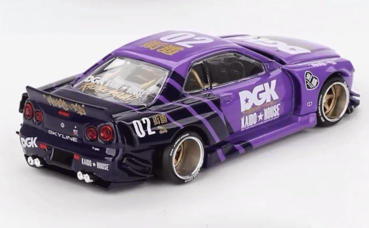 Mini GT KaidoHouse Nissan Skyline GT-R R34 Kaido Works x DGK V1