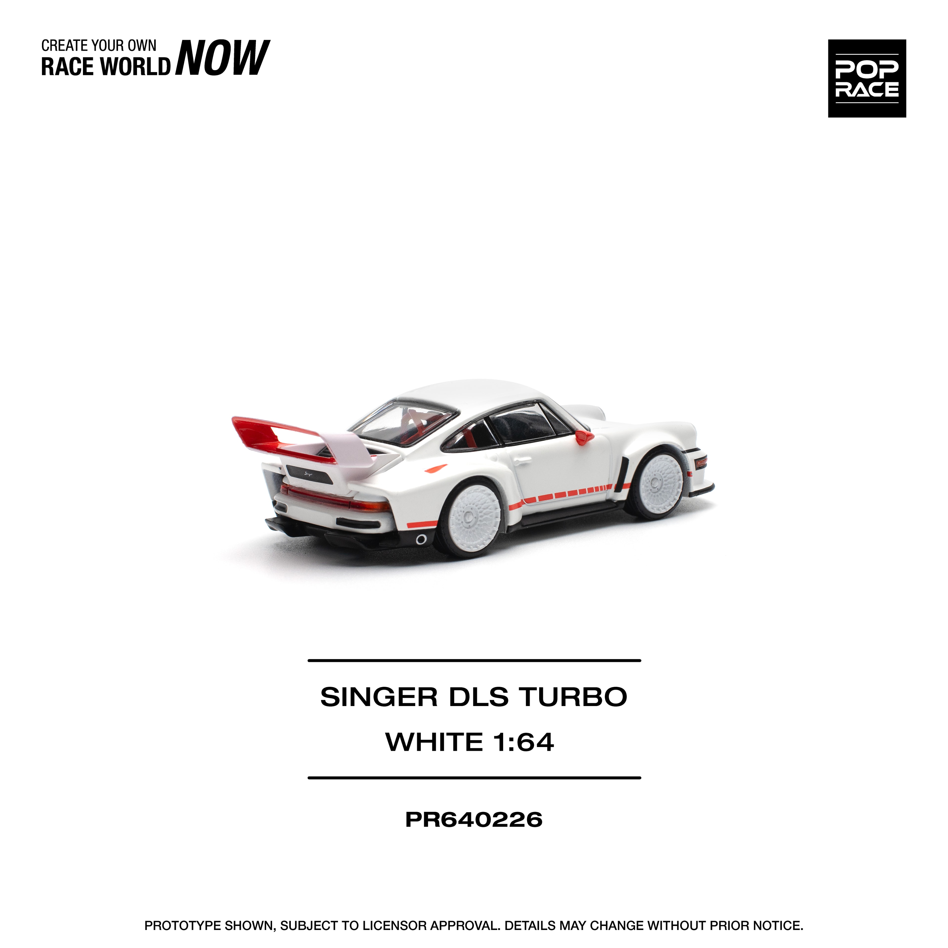Pop Race Porsche Singer DLS Turbo White