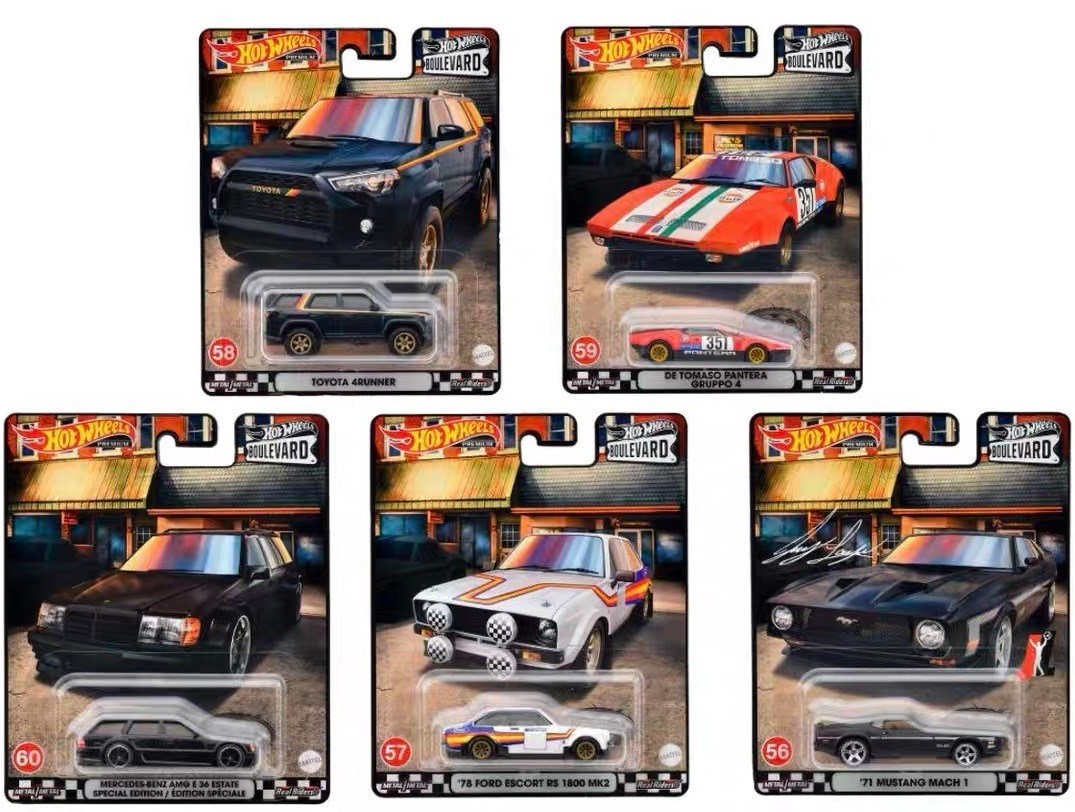 Hot Wheels Premium Set Boulevard #56 - #60