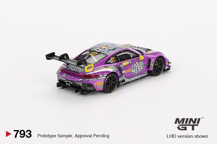 Mini GT Porsche 911 GT3 R #27 2023 FIA GT World Cup 70th Macau Grand Prix HubAuto Racing