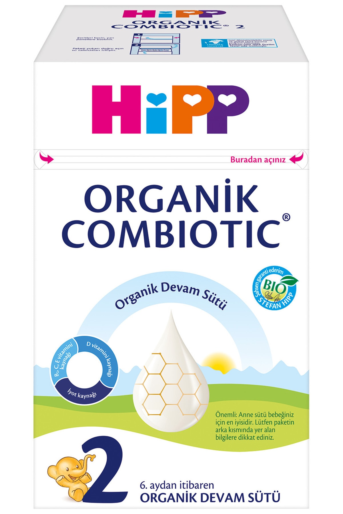 Hipp 2 Organik Combiotic Devam Sütü 800 gr