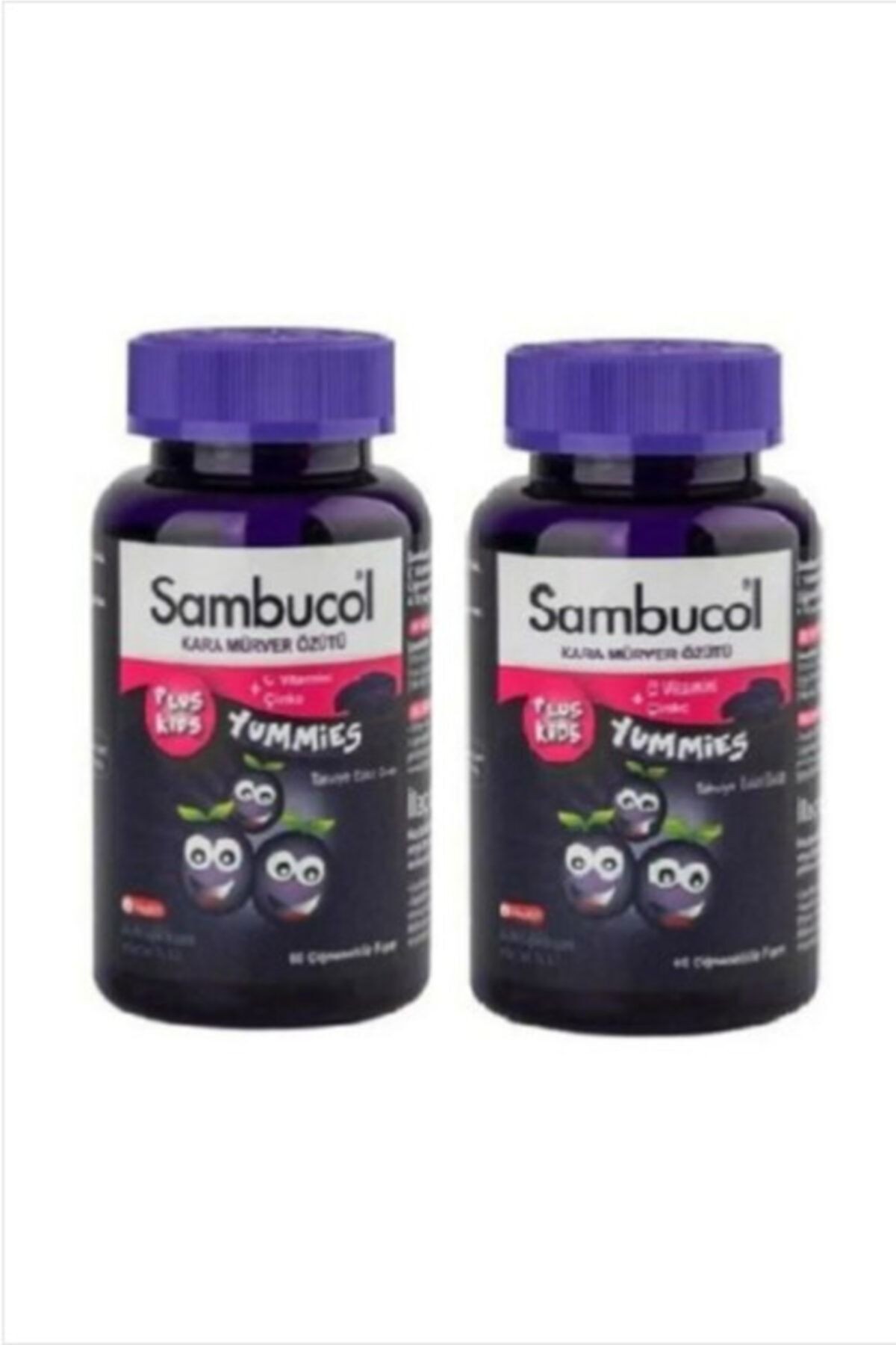 Sambucol Plus Kids Yummies 60 Çiğneme Tableti 2 Adet
