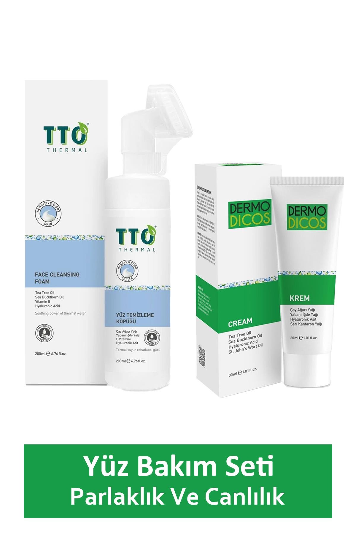 Dermodicos Krem 30 ml + TTO Köpük Solüsyon 200 ml