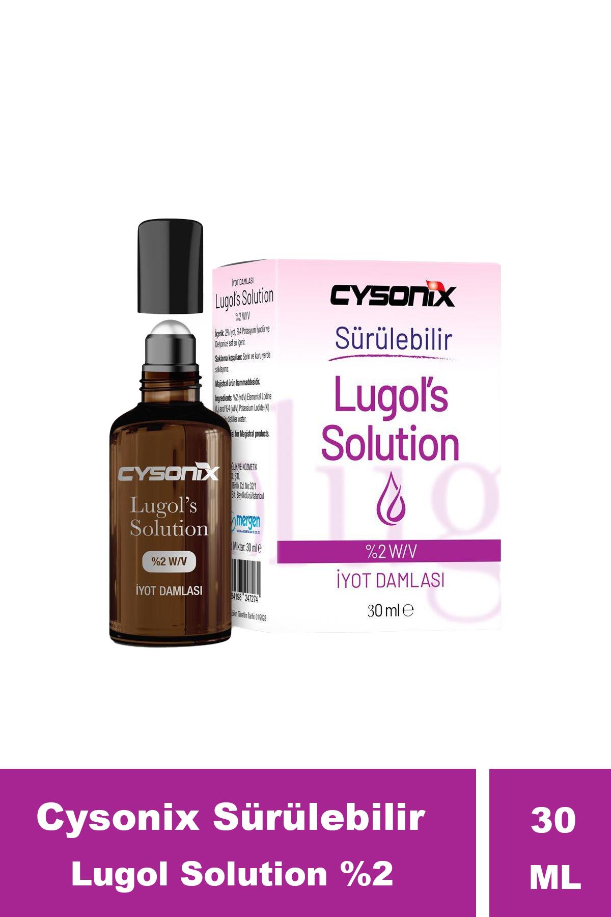 Cysonix Sürülebilir Lugol Solution %2 30 ml