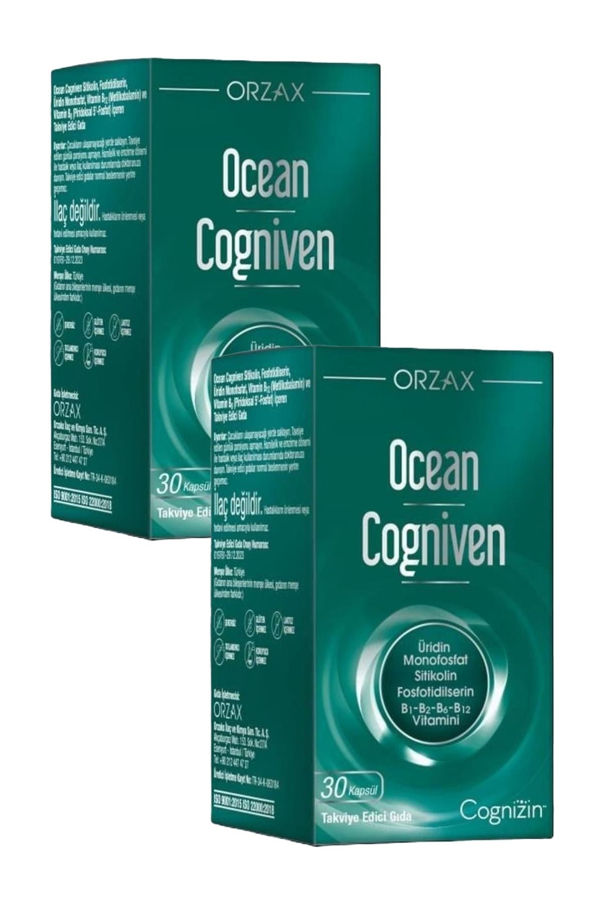 Ocean Cogniven 30 Kapsül 2 Adet