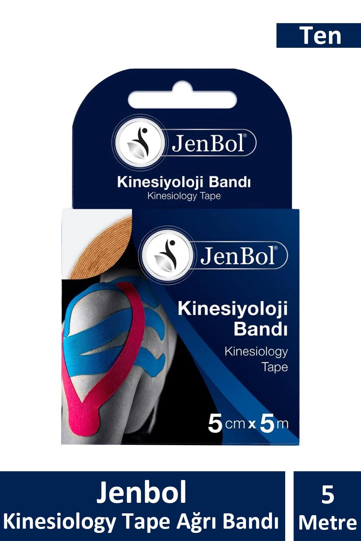 Jenbol Kinesiology Tape Ağrı Bandı 5 cm x 5 m - Ten Rengi