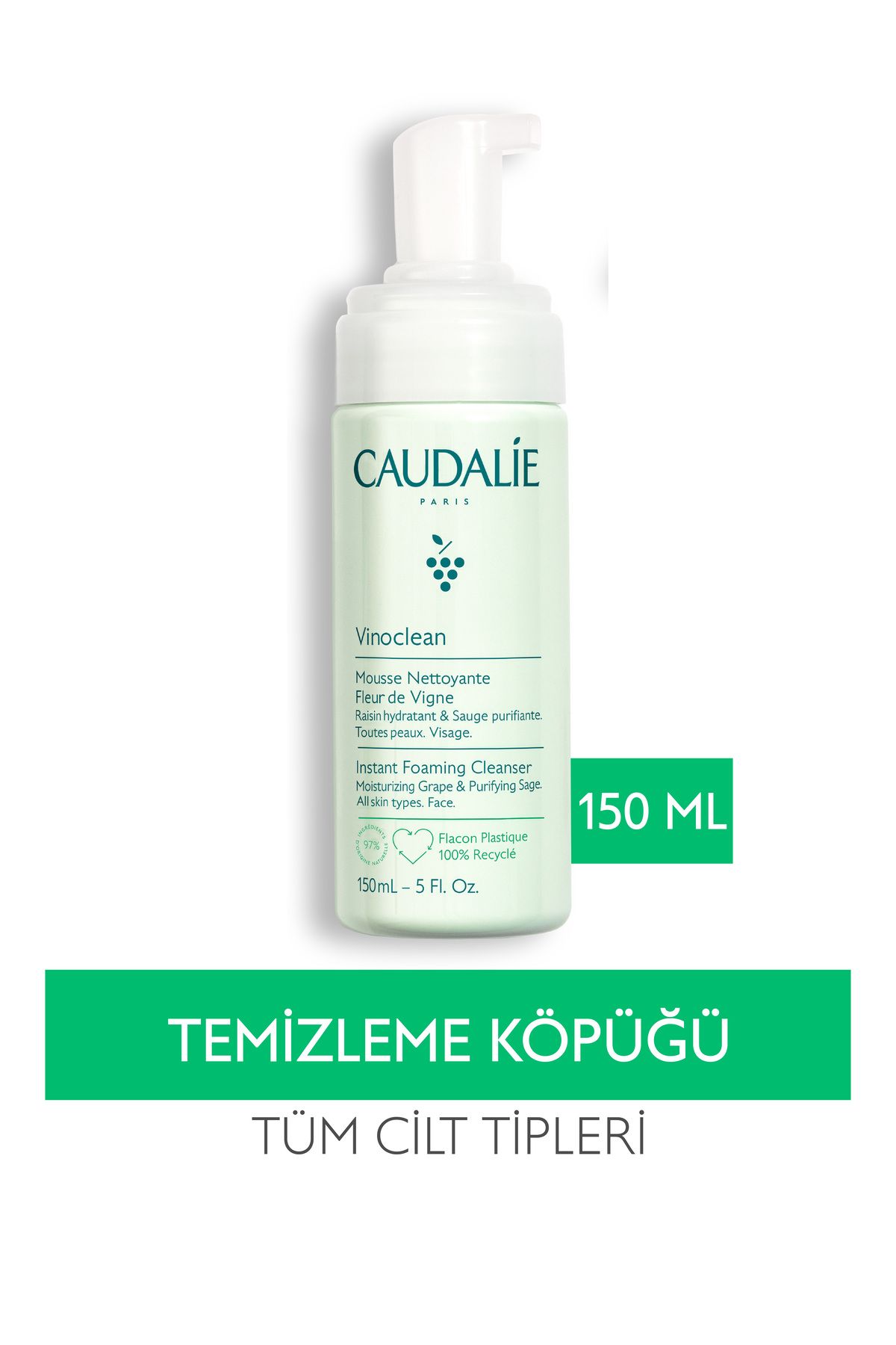 Caudalie Vinoclean Instant Foaming Cleanser 150 ml